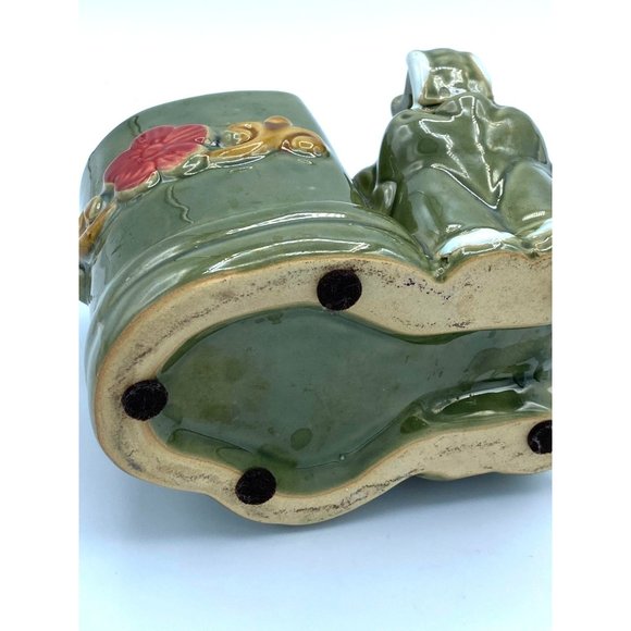 Vintage Good Luck Elephant Art Pottery Planter Ceramic Succulent Plant Holder/Ra - Picture 3 of 6